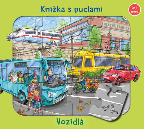 Vozidlá - knižka s puclami