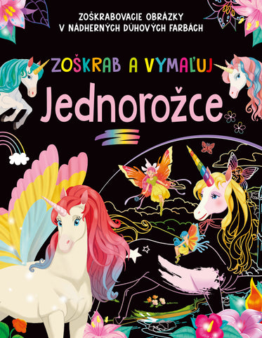 Zoškrab a vymaľuj - Jednorožce