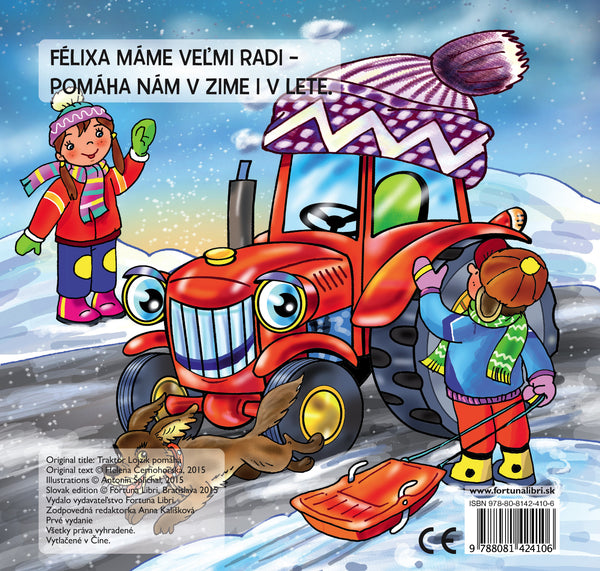 Traktor Félix pomáha